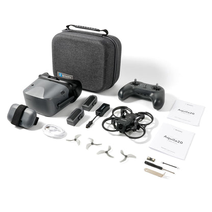 BETAFPV Aquila20 FPV Kit with Altitude Hold Stable Hover, LiteRadio 4 SE Radio Transmitter, VR04 Goggles DVR Supported, 3 Modes 2S Propulsion System Drone RTF for FPV Beginner Fly Indoor Outdoor
