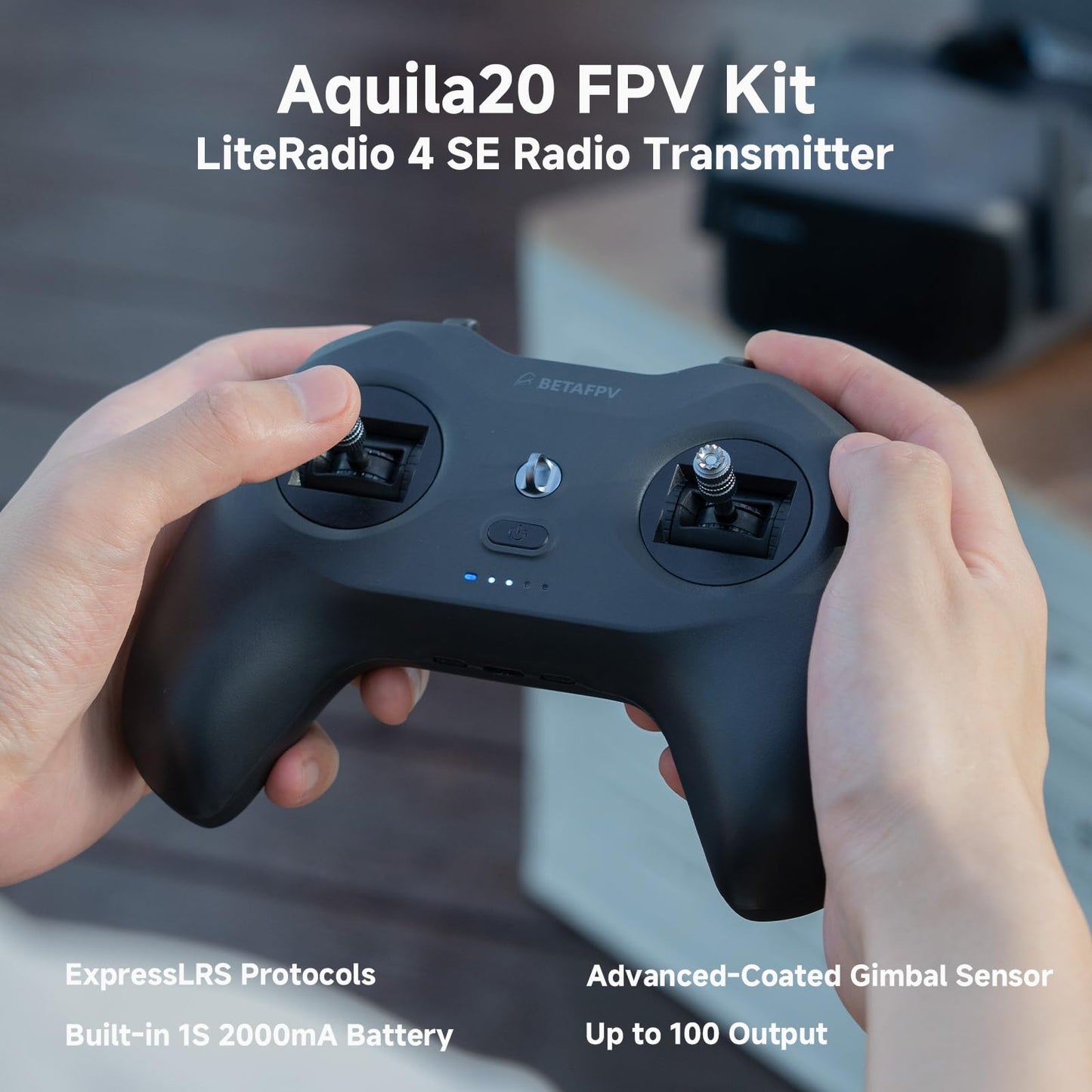 BETAFPV Aquila20 FPV Kit with Altitude Hold Stable Hover, LiteRadio 4 SE Radio Transmitter, VR04 Goggles DVR Supported, 3 Modes 2S Propulsion System Drone RTF for FPV Beginner Fly Indoor Outdoor