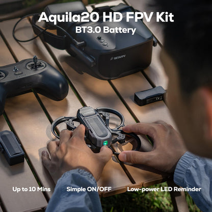 BETAFPV Aquila20 HD FPV Kit with 1080P Camera, Altitude Hold, DVR Function, Built-in P1 HD Digital VTX, Supported 3 Modes, 2S Propulsion System Remote Controller Drone Quadcopter for FPV Beginner