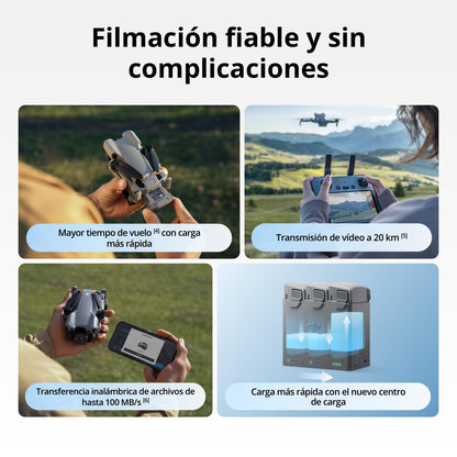 Pack DJI Mini 5 Pro Vuela Más con DJI RC 2 y 1 año de DJI Care (activación automática), Certificado C0, Dron 4K para principiantes, Dron con cámara, CMOS de 1 pulgada, Detección de obstáculos