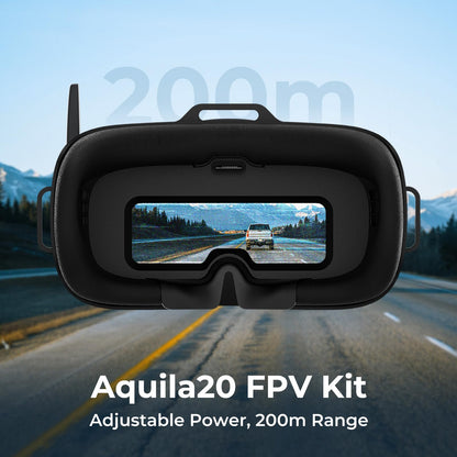 BETAFPV Aquila20 FPV Kit with Altitude Hold Stable Hover, LiteRadio 4 SE Radio Transmitter, VR04 Goggles DVR Supported, 3 Modes 2S Propulsion System Drone RTF for FPV Beginner Fly Indoor Outdoor