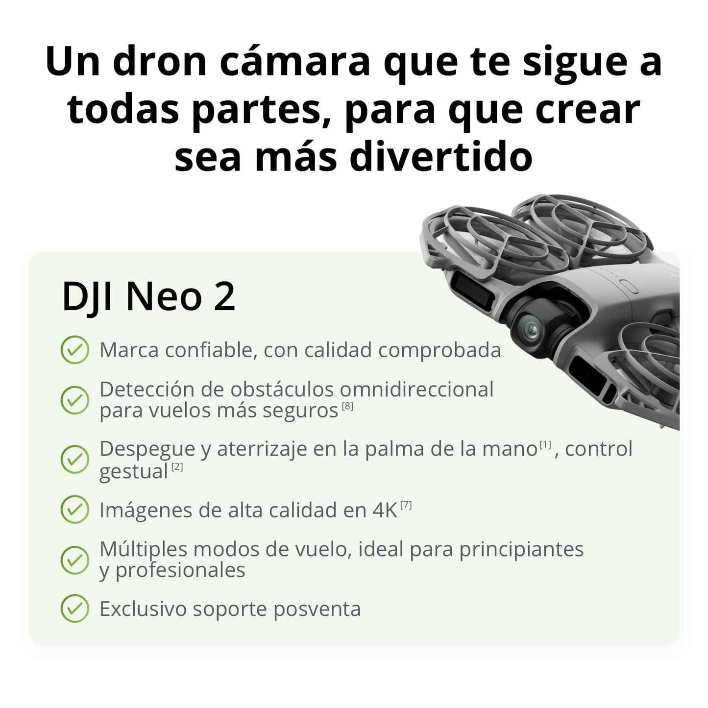 Pack DJI Neo 2 Motion: Dron 4K FPV para Principiantes con RC Motion 3, Goggles N3, 3 Baterías + Bundle 2 (Incluye Luz Estroboscópica, Adaptador y Set de Limpieza)