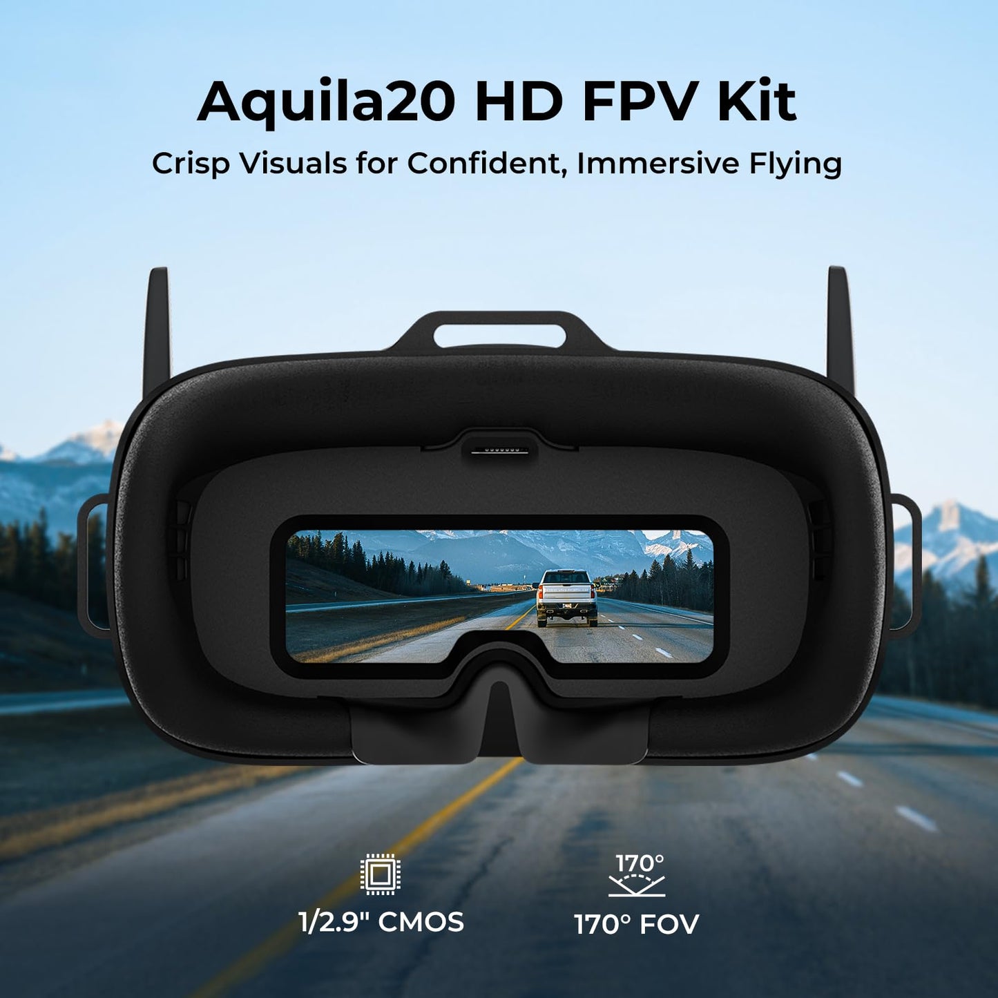BETAFPV Aquila20 HD FPV Kit with 1080P Camera, Altitude Hold, DVR Function, Built-in P1 HD Digital VTX, Supported 3 Modes, 2S Propulsion System Remote Controller Drone Quadcopter for FPV Beginner
