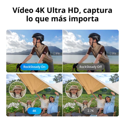 DJI Pack Neo Motion Vuela Más, dron mini con cámara 4K UHD para adultos, 135 g dron que vuela siguiéndote, despega desde la mano, seguimiento de objetivos, QuickShots, con RC Motion 3 y 3 baterías